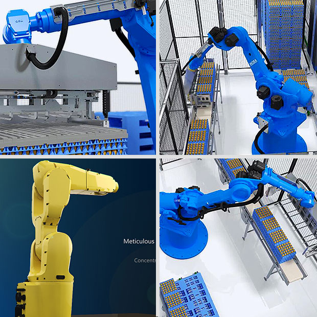 工业机器人机械臂三维仿真演示动画制作