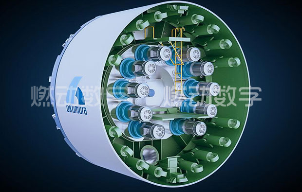 日本奥村机械盾构机原理及安装三维仿真演示动画