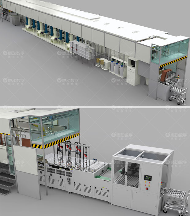 VCP垂直连续电镀生产线三维动画